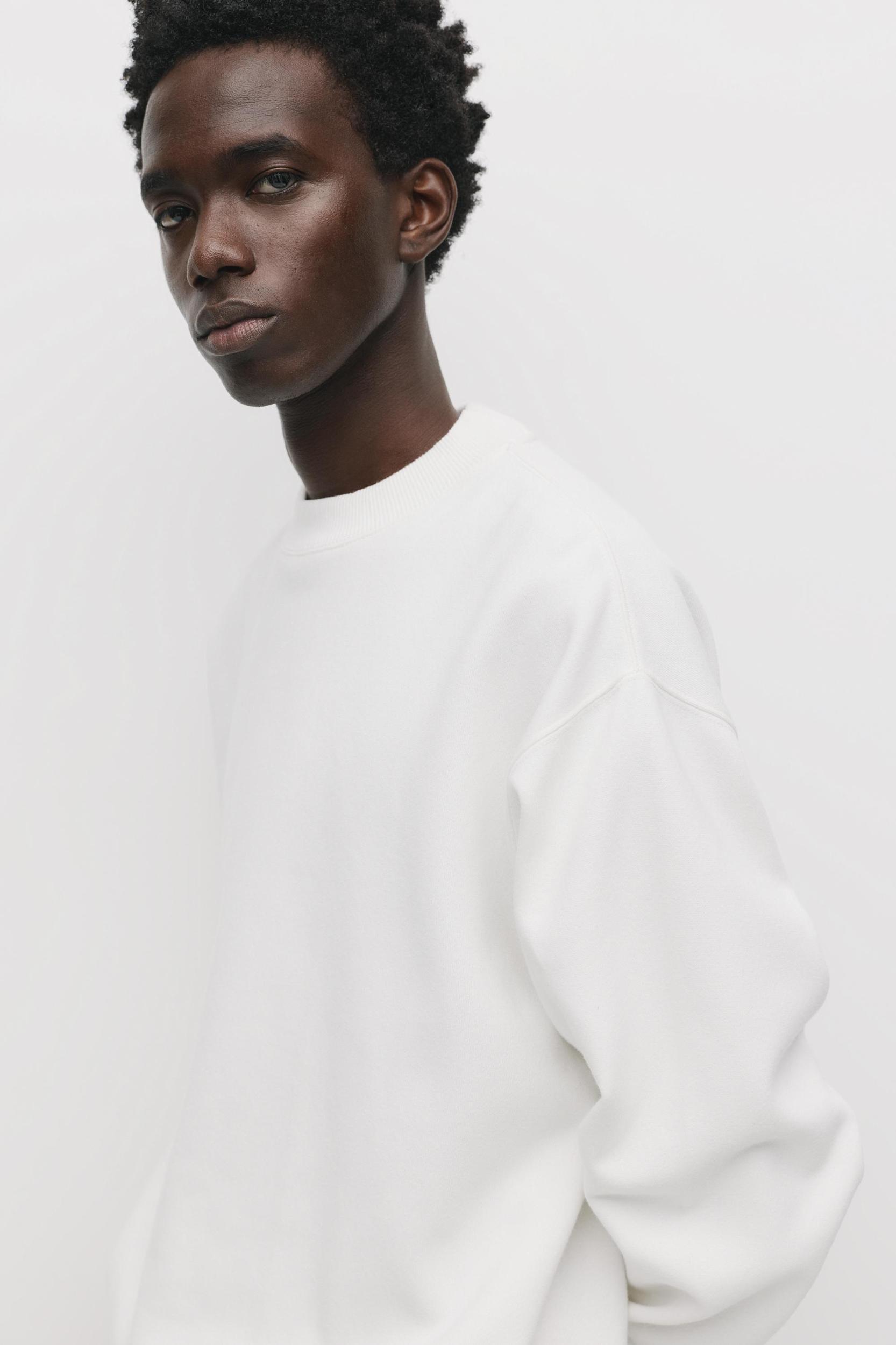 Basic crew neck sweatshirt Product Image