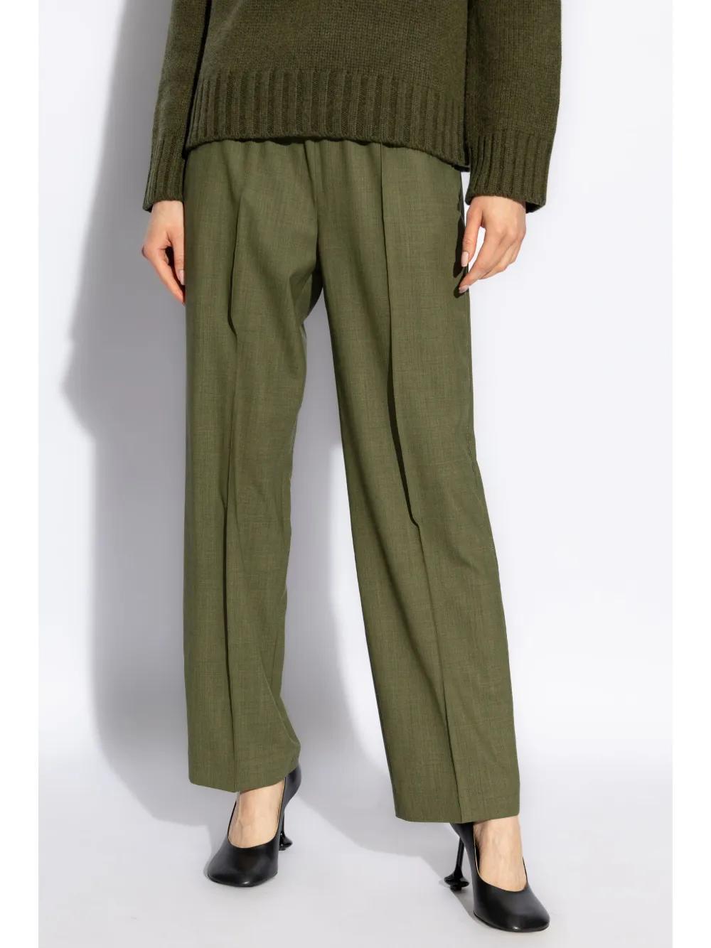 FABIANA FILIPPI Regular Tailored Trousers In Green Product Image