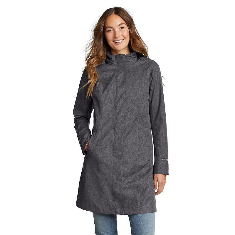 Women's Eddie Bauer Girl On The Go Trench Coat, Size: Large, Dark Grey Product Image