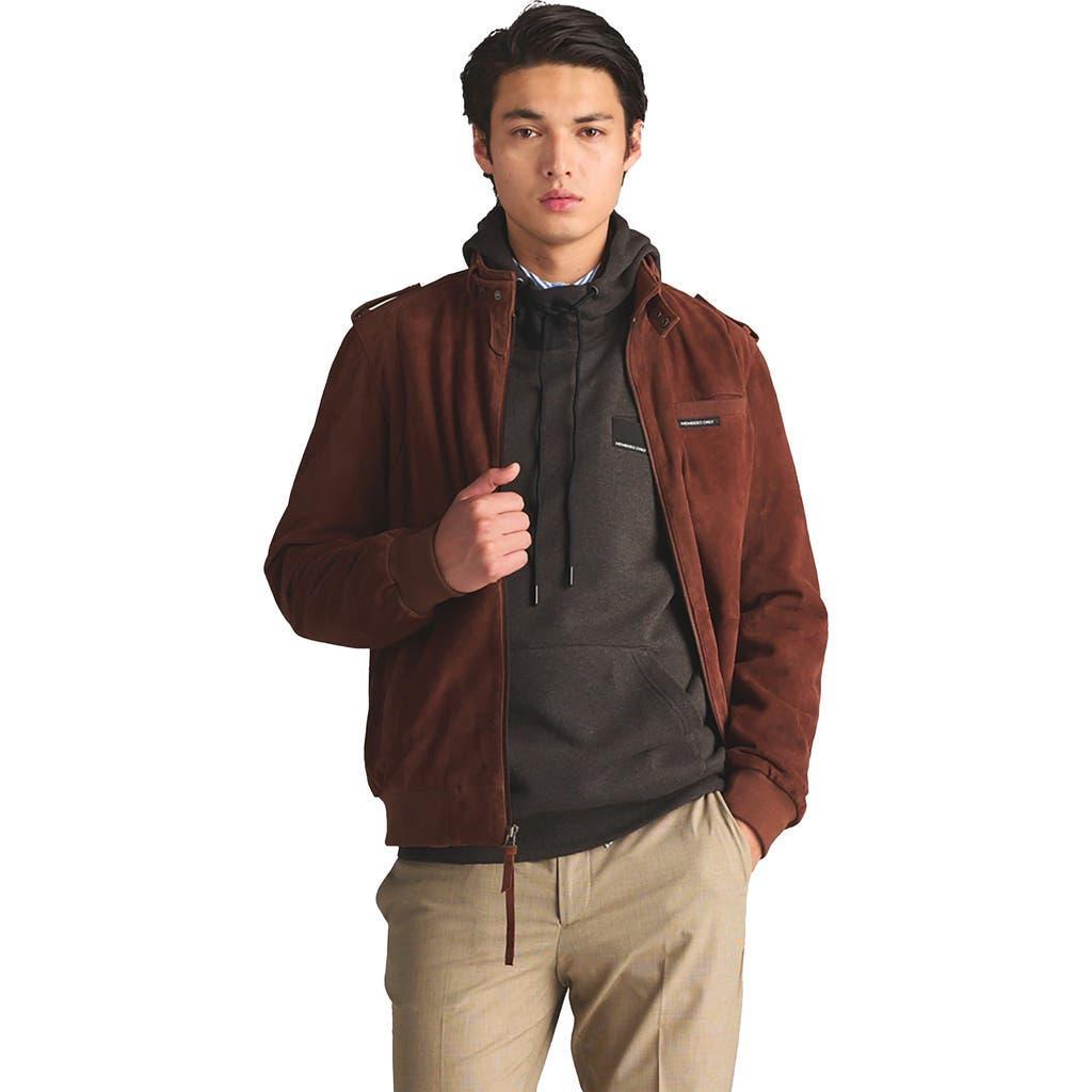 Members Only Men's Soft Suede Iconic Jacket in Black at Nordstrom, Size Medium Product Image