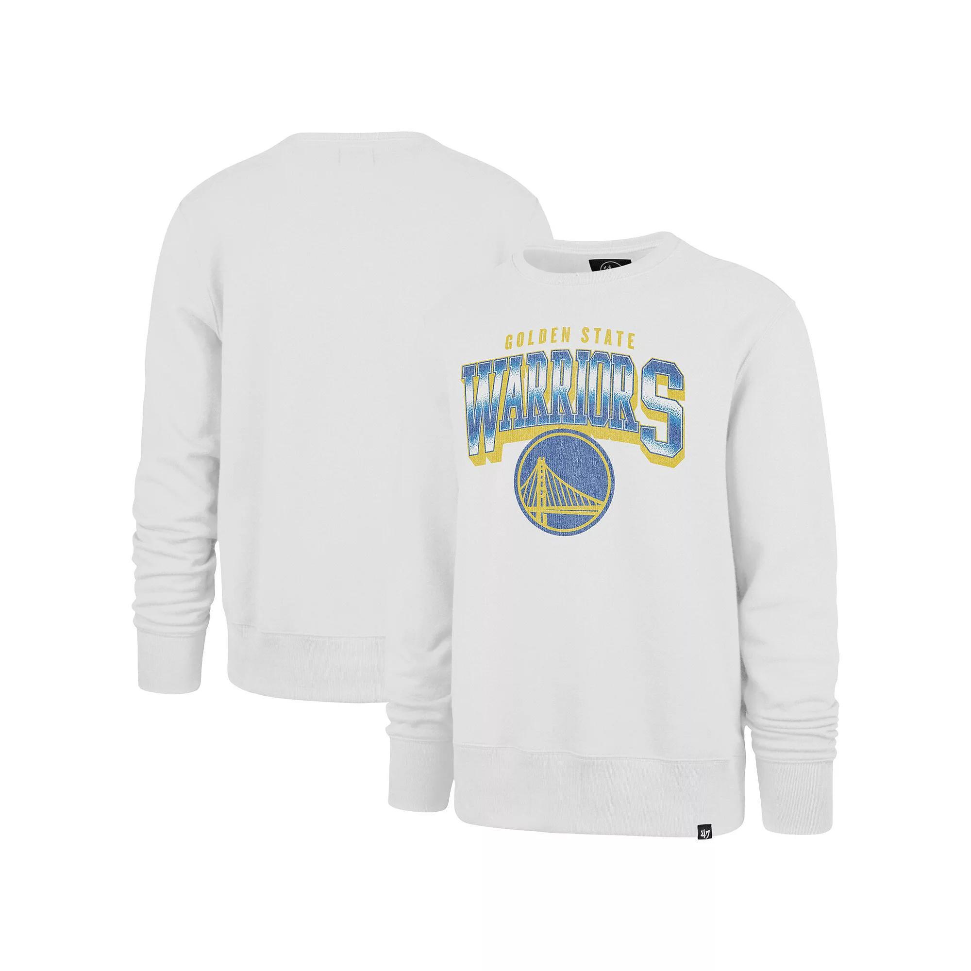 Men's '47 Cream Golden State Warriors Big & Tall Spotlight Headline Pullover Sweatshirt, Size: 3XLT, Beige Product Image
