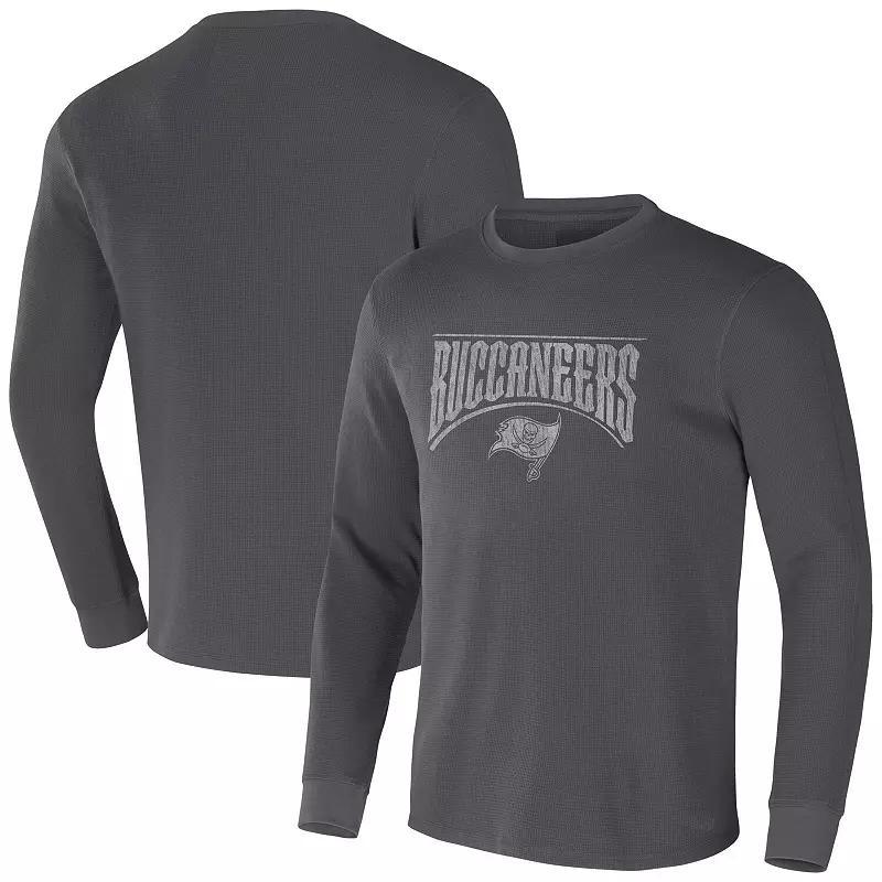 Men's NFL x Darius Rucker Collection by Fanatics Navy New England Patriots Long Sleeve Thermal T-Shirt, Size: Small, Blue Product Image