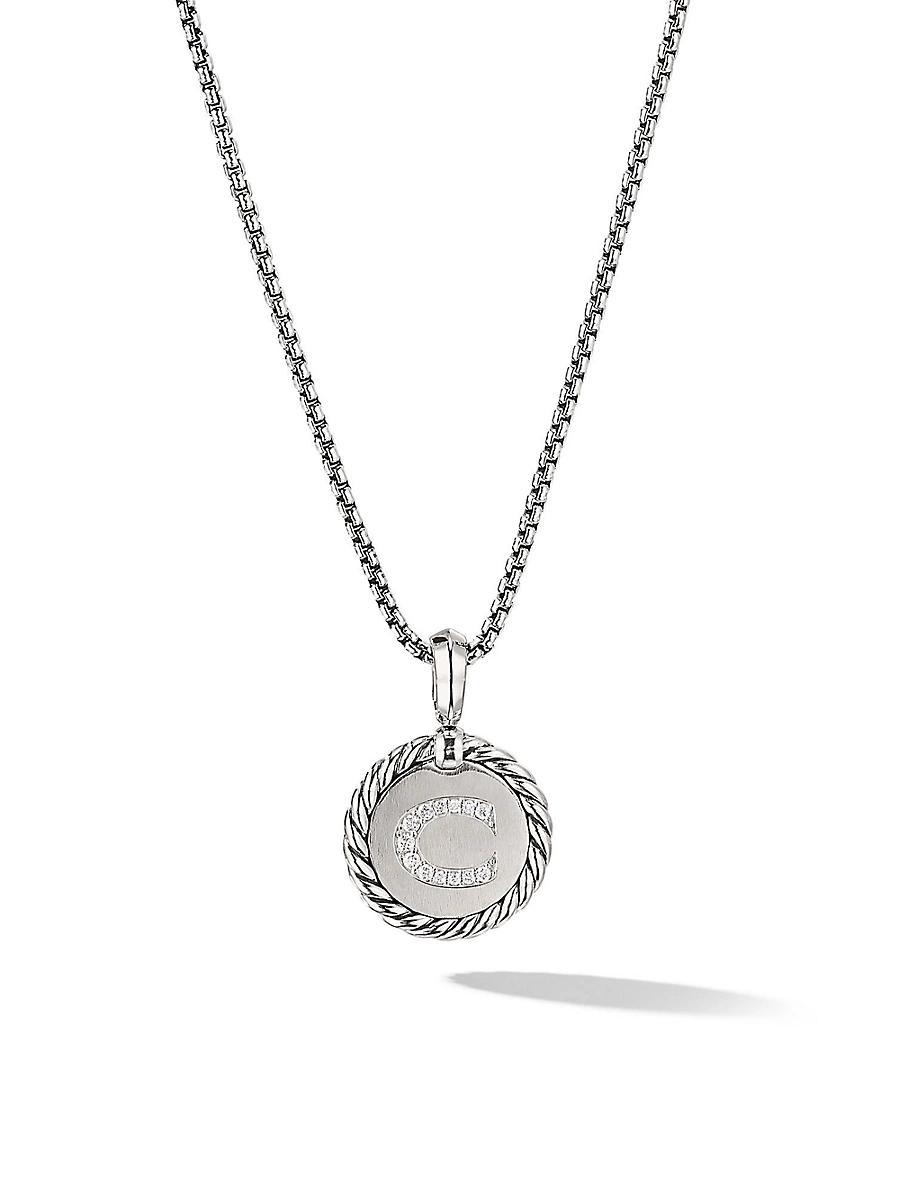 David Yurman Sterling Silver Cable Collectibles Initial Charm Product Image