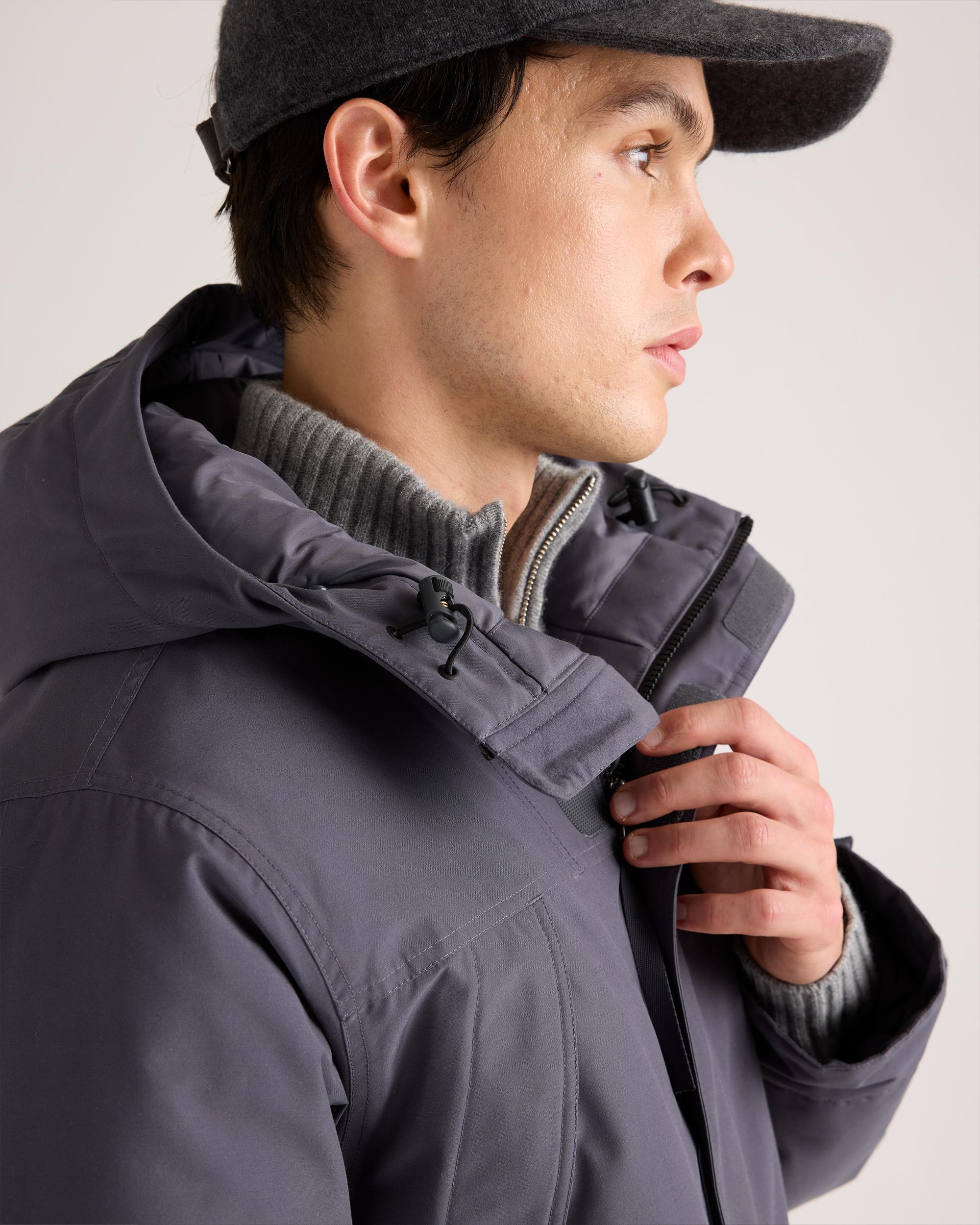 Quince | Men's Responsible Down Hooded Parka Size XL, Recycled Polyester Product Image