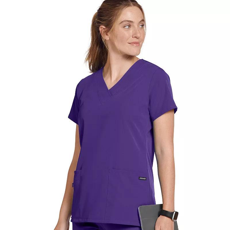 Women's Jockey® Scrubs V-Neck Crossover Top 2206, Size: Small, Plumberry Product Image