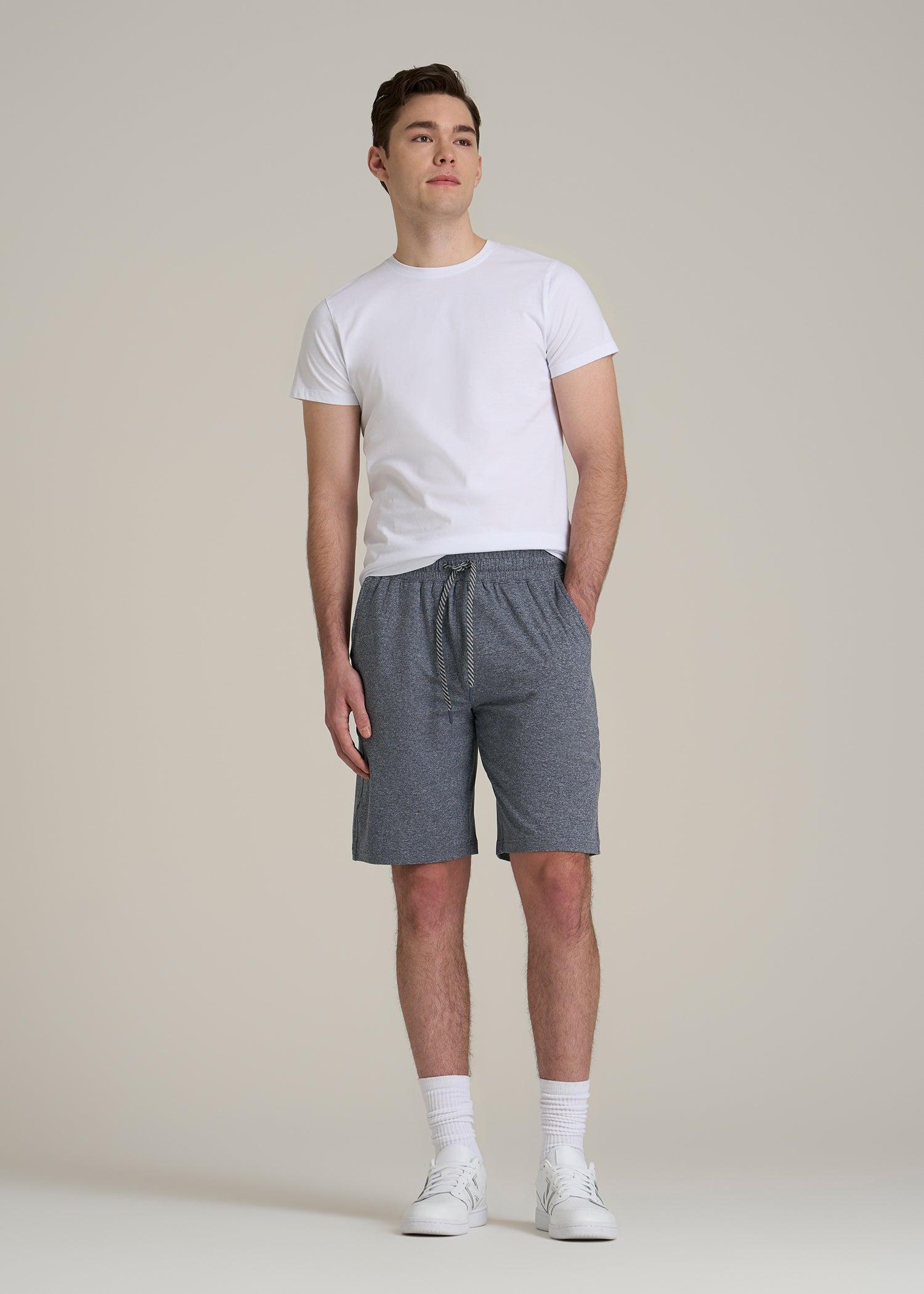 Weekender Stretch Lounge Shorts for Tall Men in Navy Mix Product Image