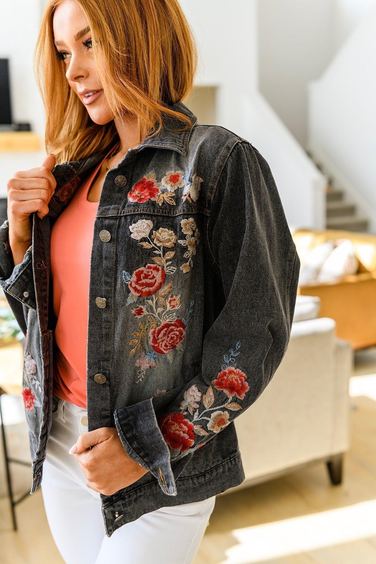 Lovely Visions Flower Embroidered Jacket (Online Exclusive) Product Image