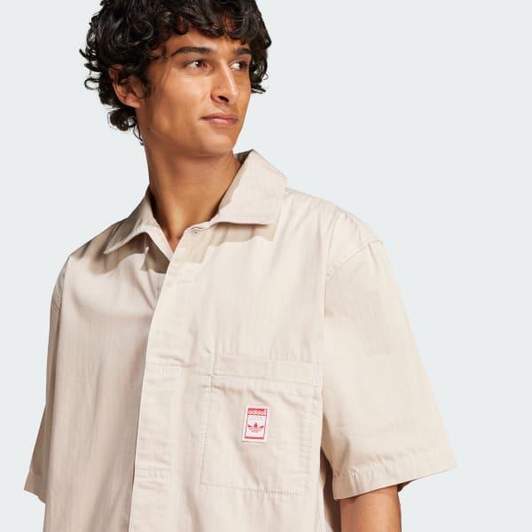 adidas Wabash Shirt Beige XS Mens Product Image