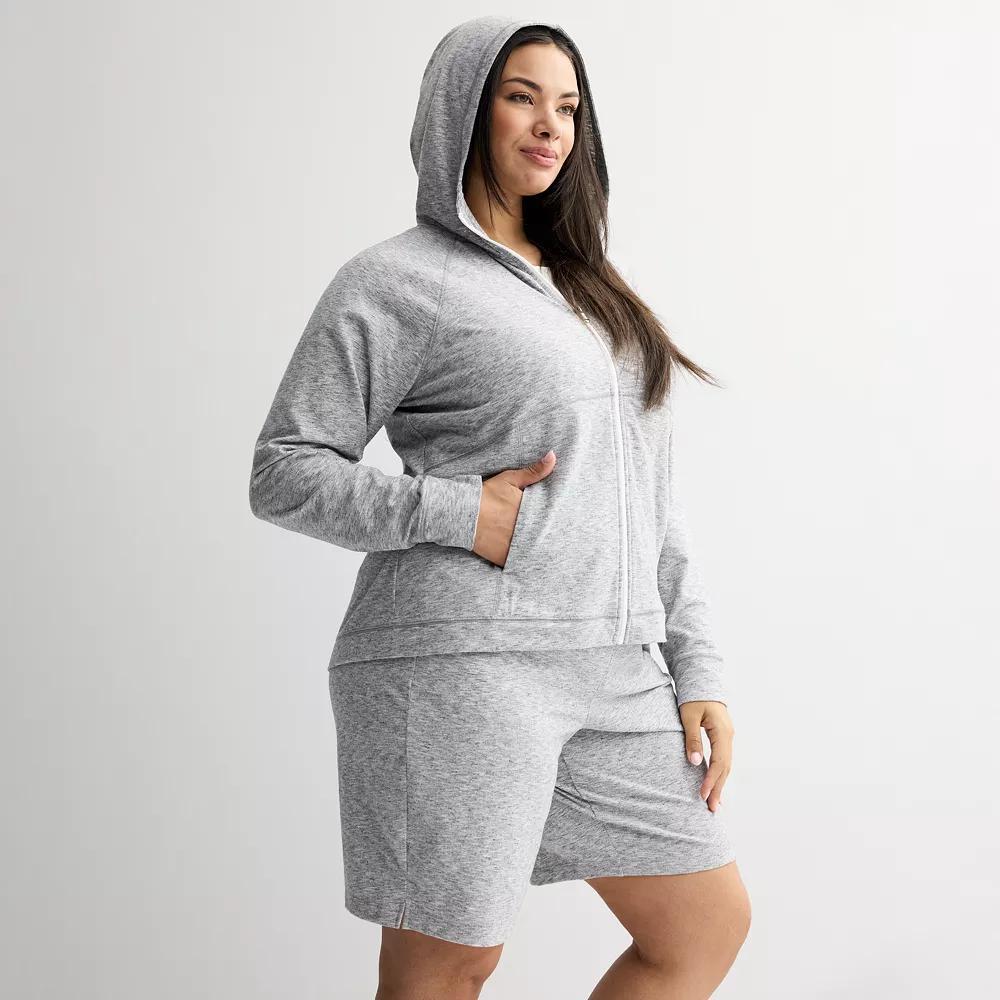Women's Tek Gear® Essential Hooded Jacket, Size: XS, Modern White Product Image