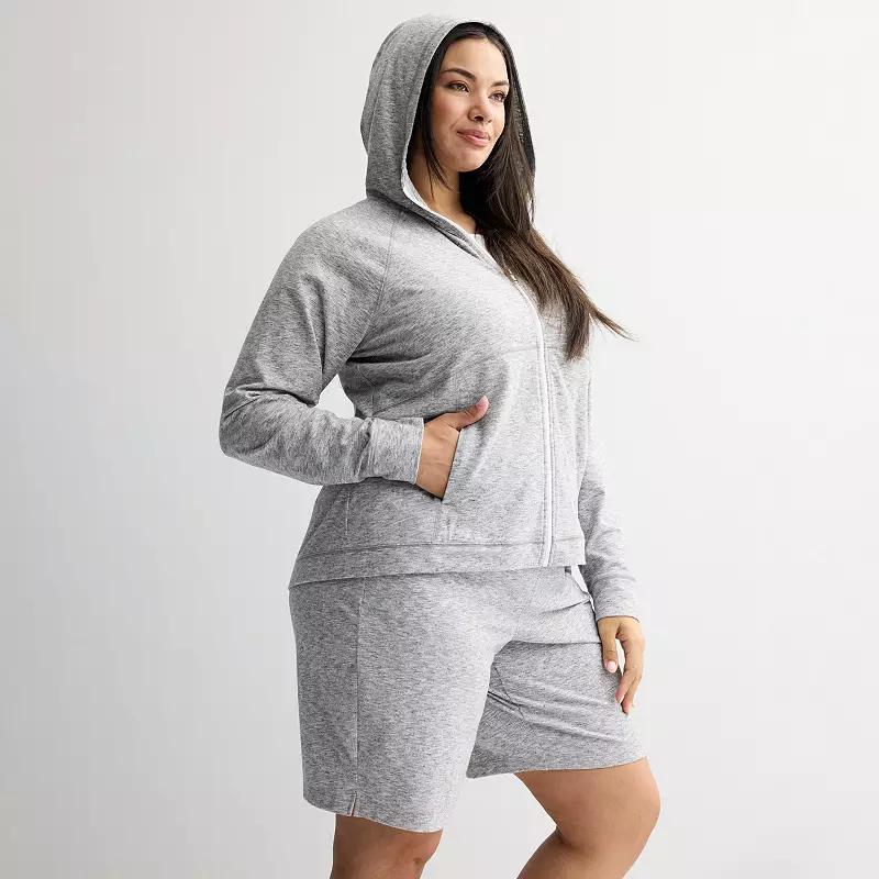 Women's Tek Gear® Essential Hooded Jacket, Size: XS, Modern White Product Image