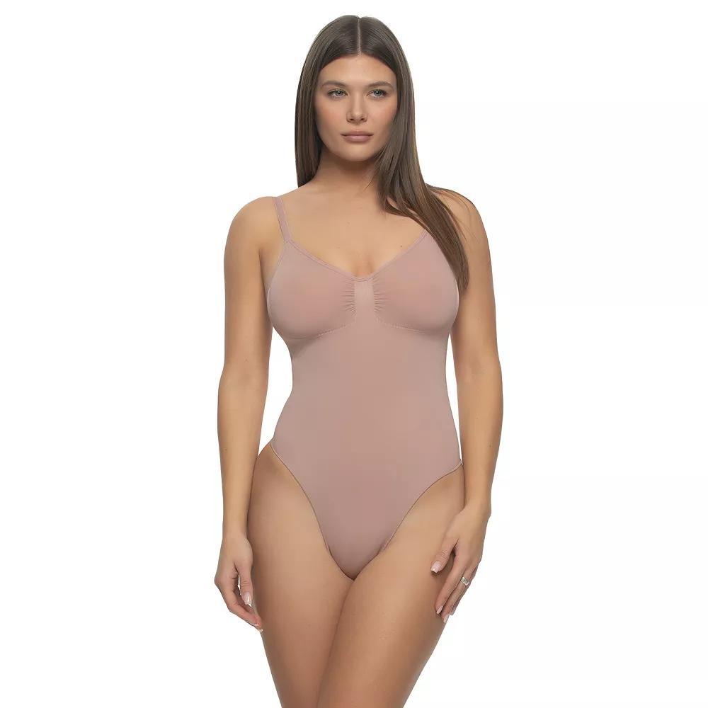 Jezebel Bodycon Thong Bodysuit 390212, Women's, Size: XL, Black Product Image