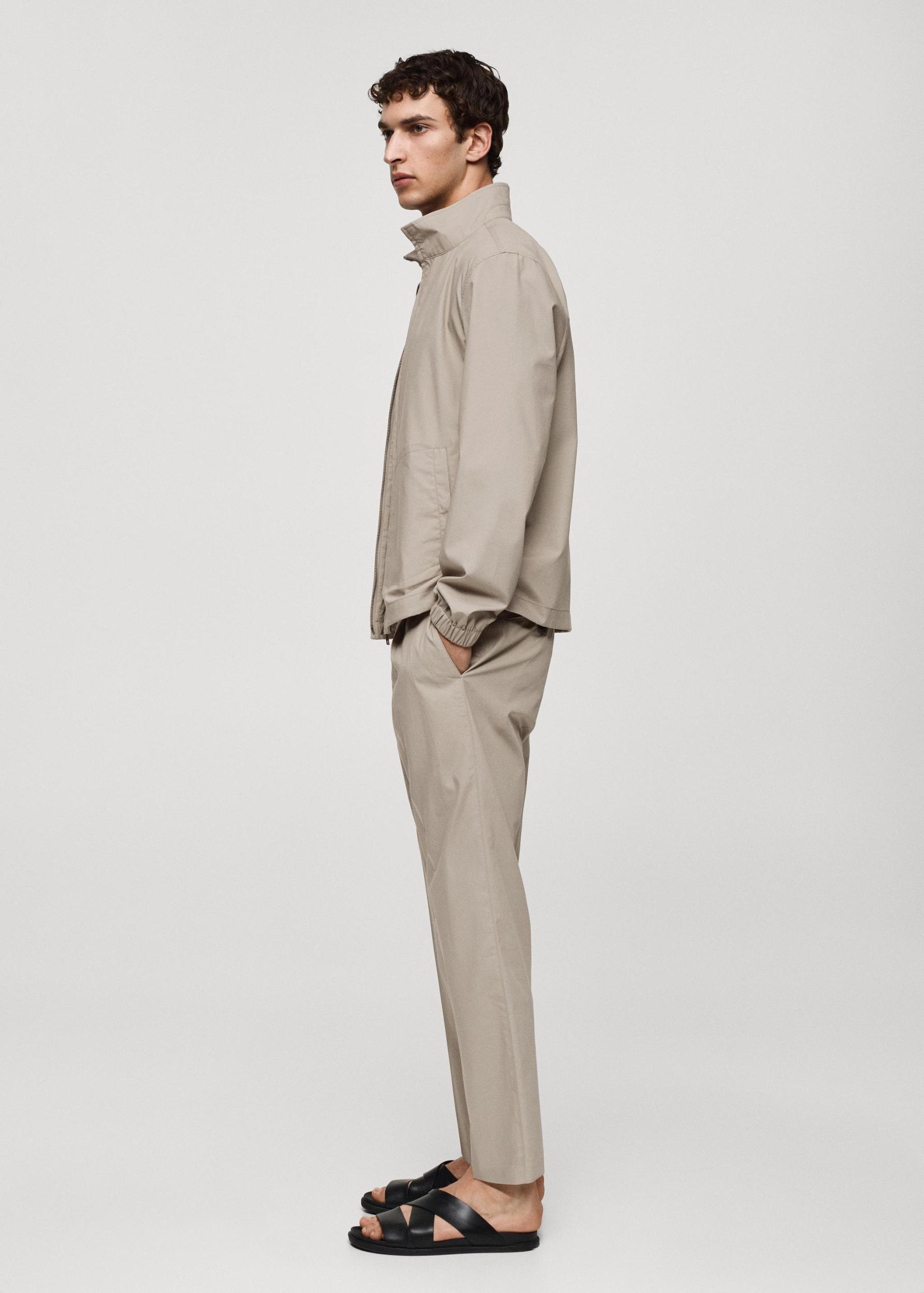 Zip-up lyocell jacket - Men | MANGO USA Product Image