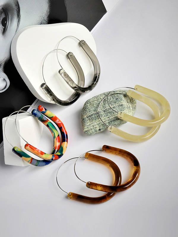 Geometric Drop Earrings Product Image