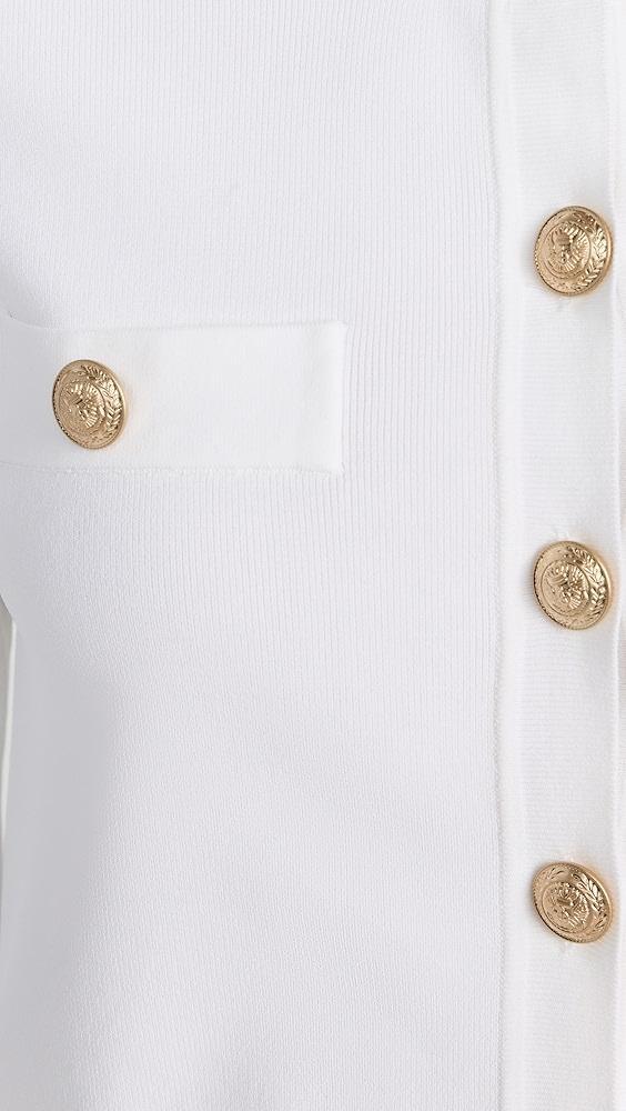 L'AGENCE Toulouse Crop Crew Neck Cardigan | Shopbop Product Image