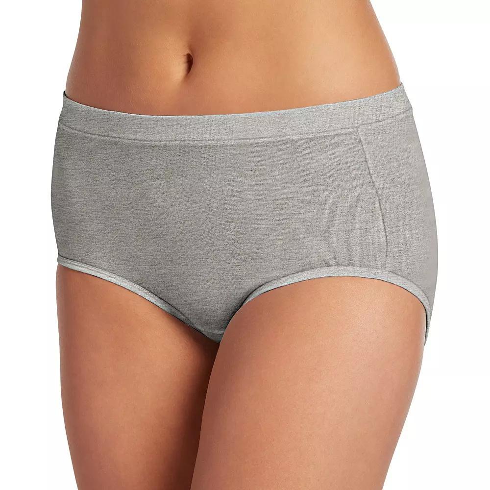 Womens Jockey Cotton Stretch Brief Panty 1556, Gray Grey Product Image