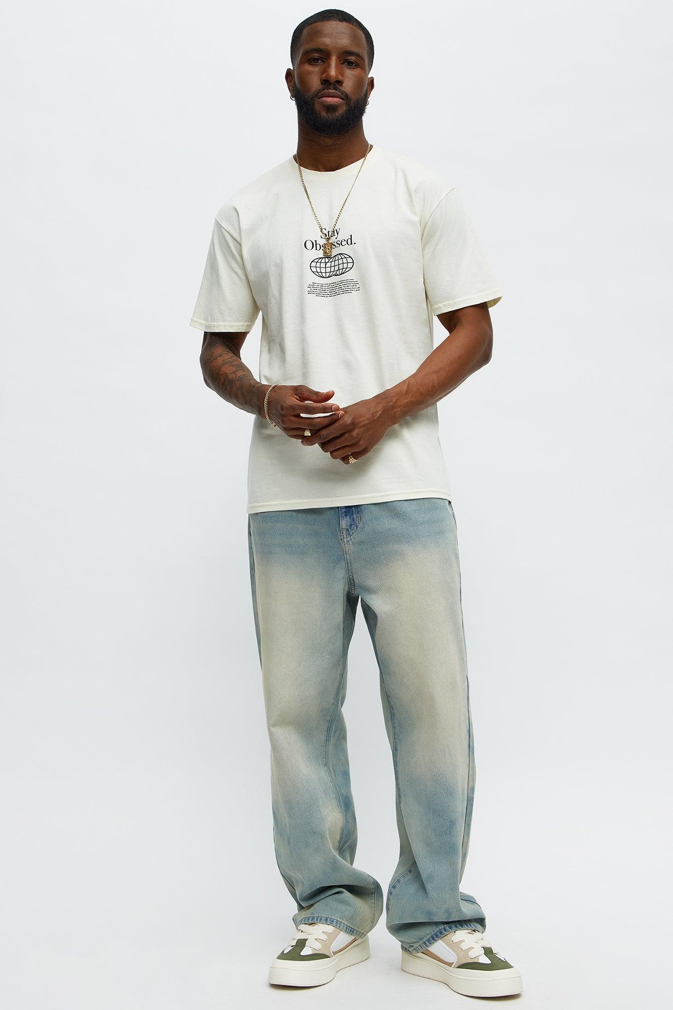 Stay Obsessed Short Sleeve Tee - Natural Product Image