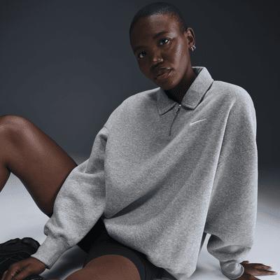 Women's Nike Sportswear Phoenix Fleece Oversized 1/4-Zip Polo Product Image