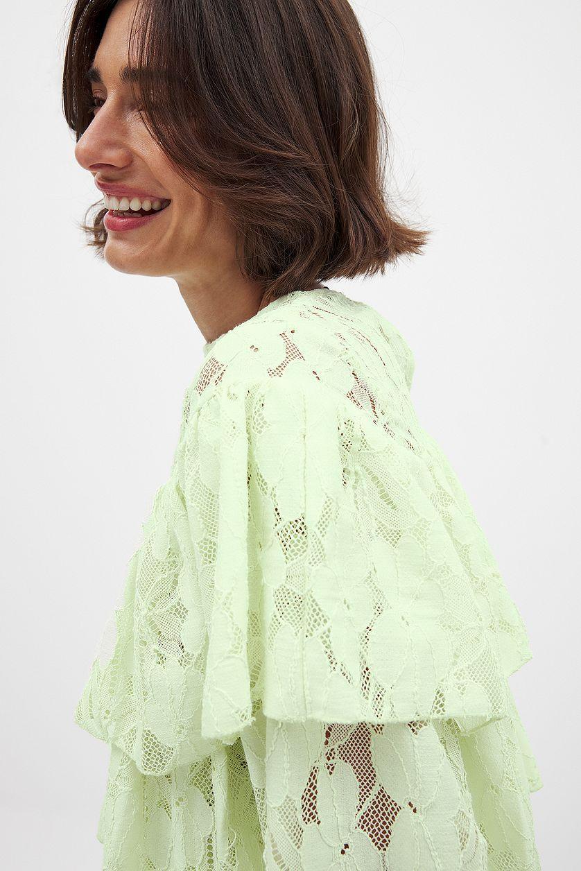 Layered Flounce Blouse Product Image