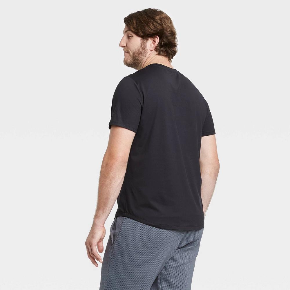 Mens Short Sleeve Soft Stretch T-Shirt - All In Motion Black XL: Moisture Wicking, Quick Dry, UPF 50+ Product Image