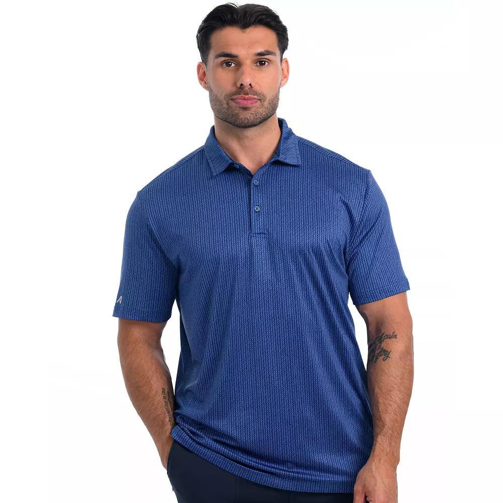 Mens Antigua Vine Golf Polo Nautical Blue Product Image