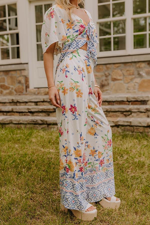 Boho Chic High Waist Floral Pants Product Image