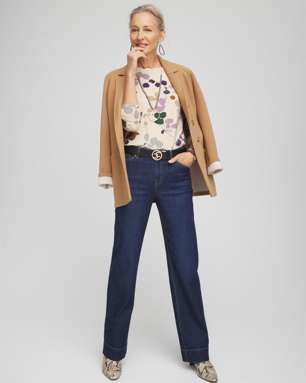 Touch of Cool™ Sprig Dot Long Sleeve Layering Tee Product Image