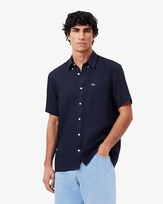 Short Sleeved Linen Shirt Product Image