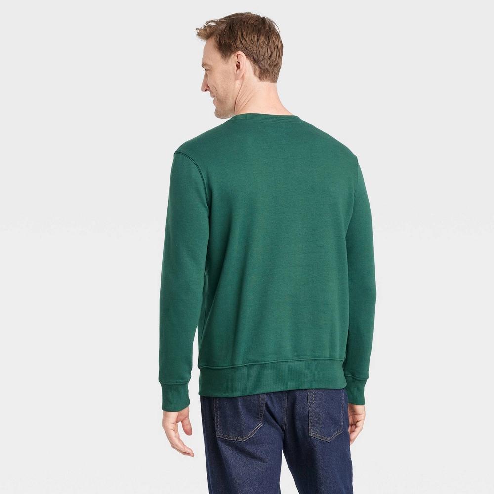 Mens Pullover Sweatshirt - Goodfellow & Co Green Product Image