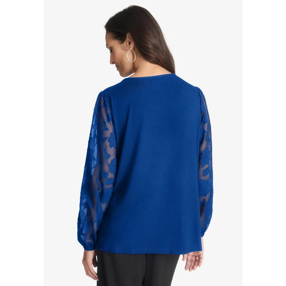 Dreams & Co. Women's Plus Size Short French Terry Zip-Front Robe - 2X, Soft Iris Product Image