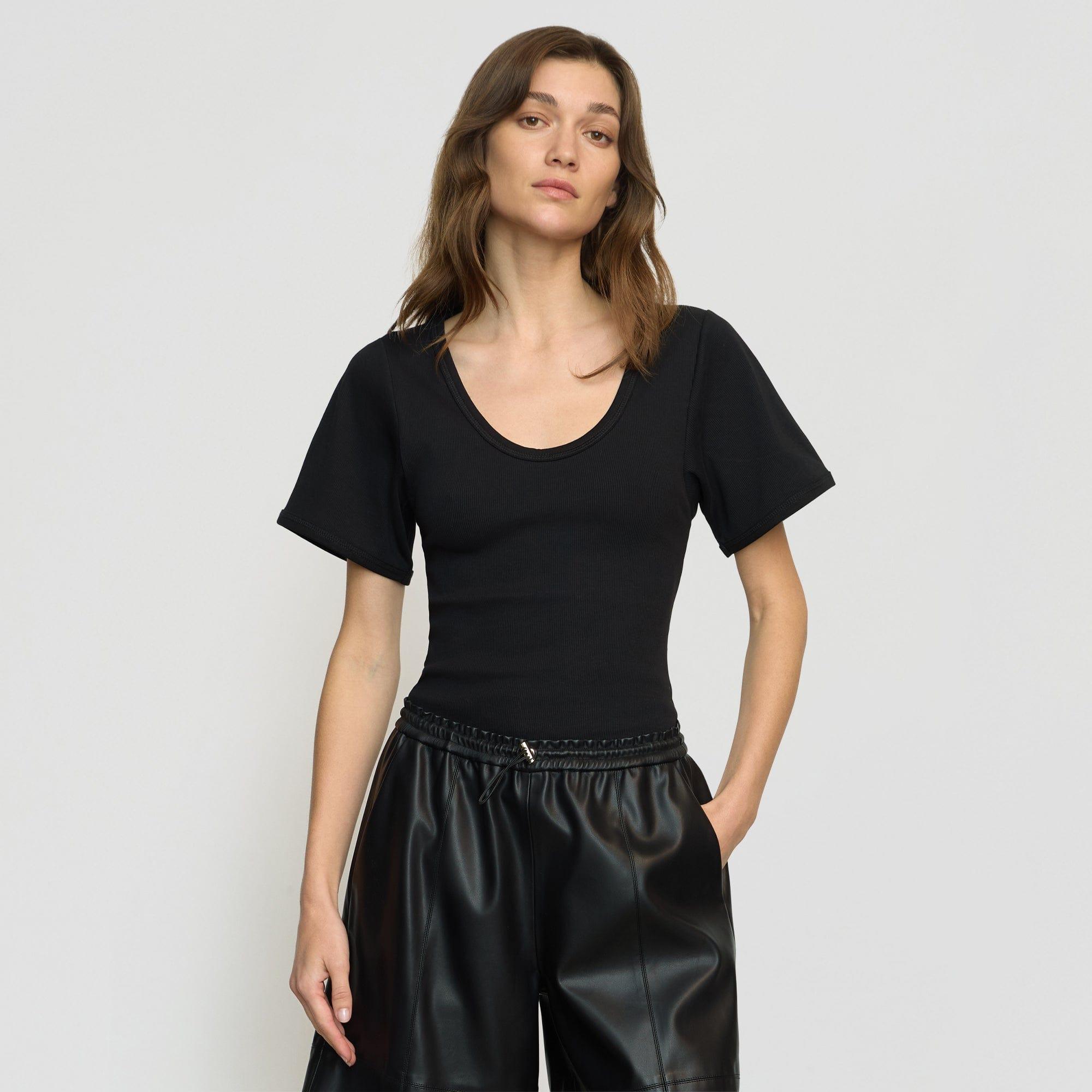 Renee Sculpted Scoop-Neck Tee Product Image