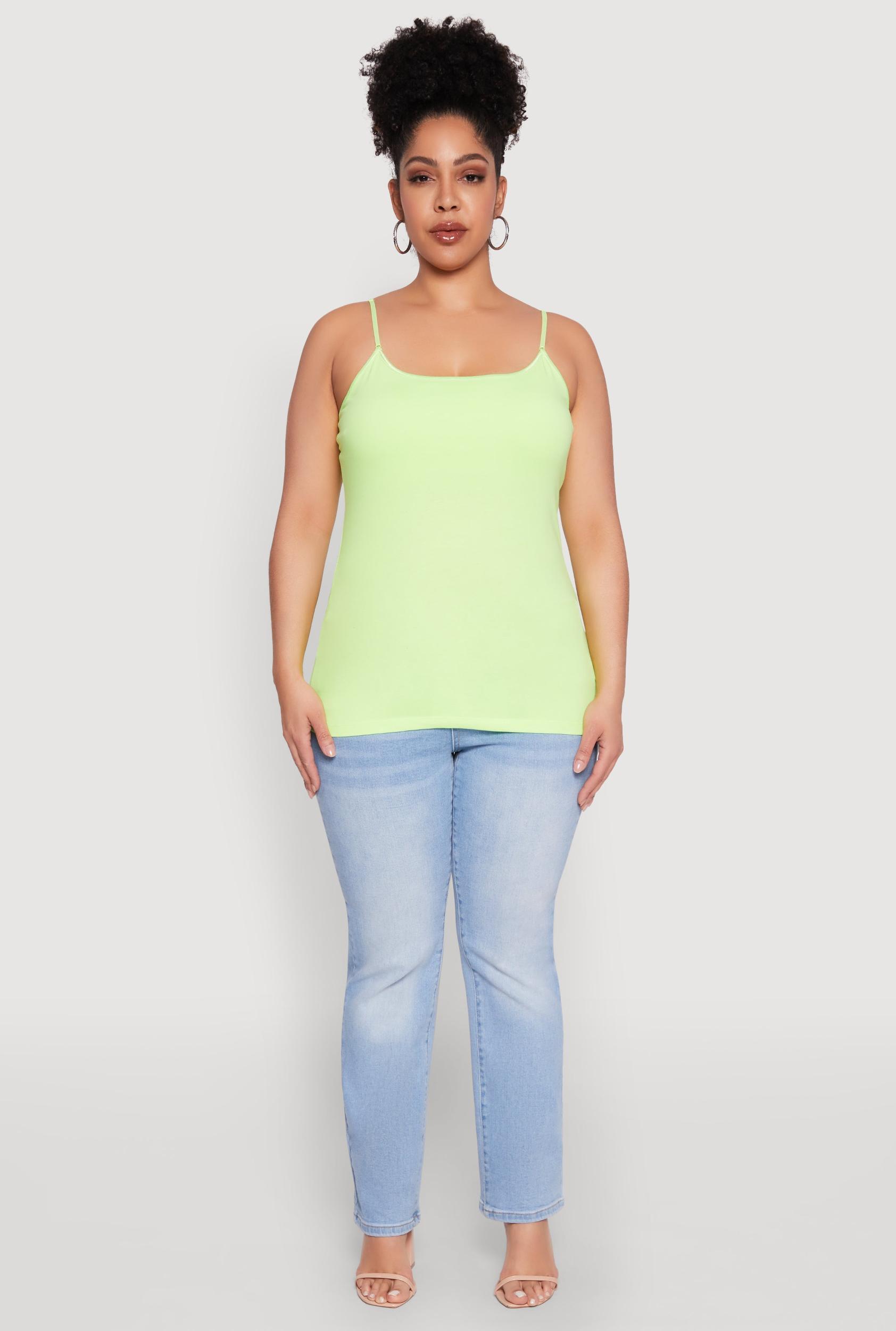Womens Plus Size Basic Shelf Bra Cami Product Image