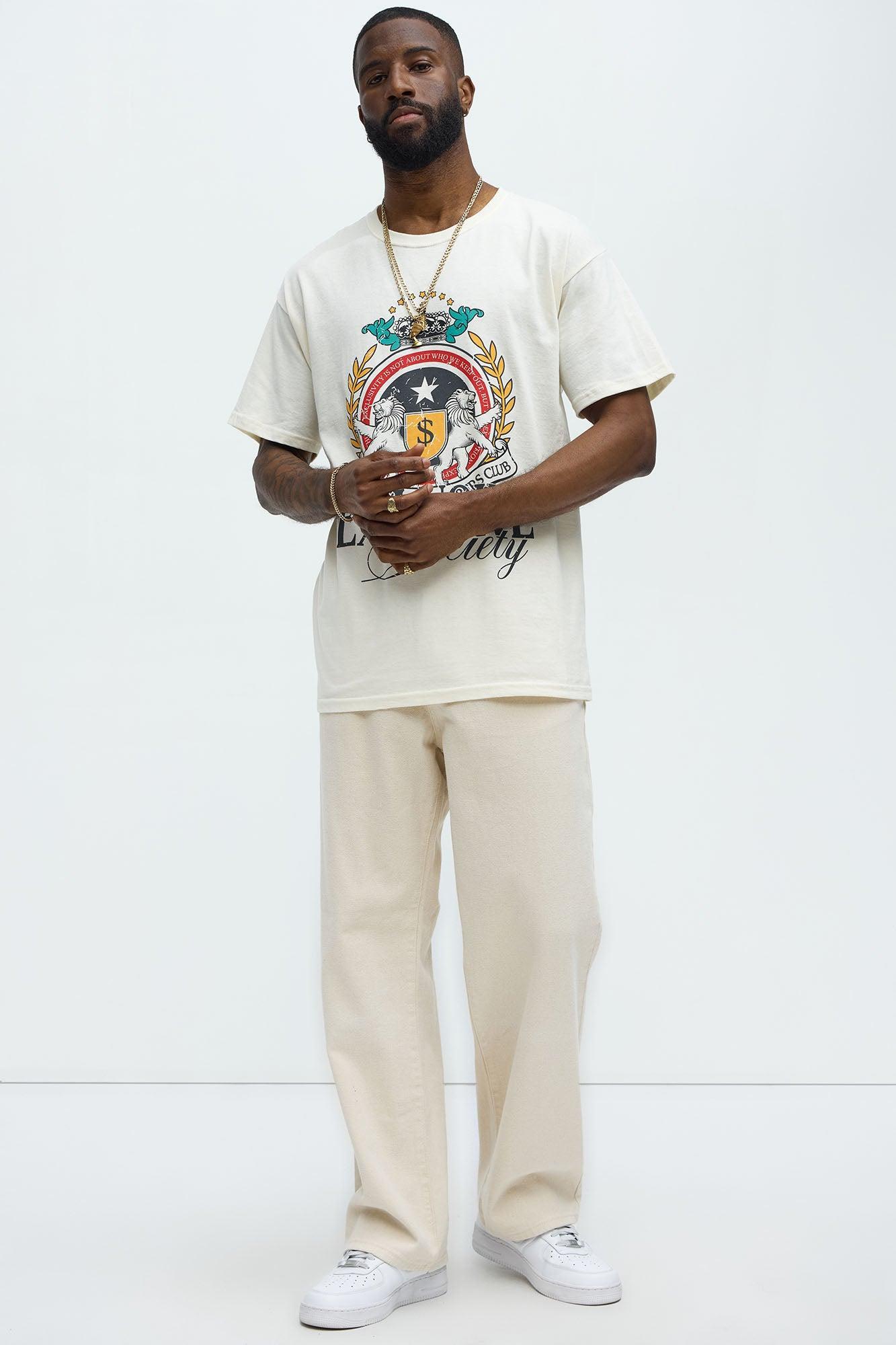 Exclusive Society Short Sleeve Tee - Natural Product Image