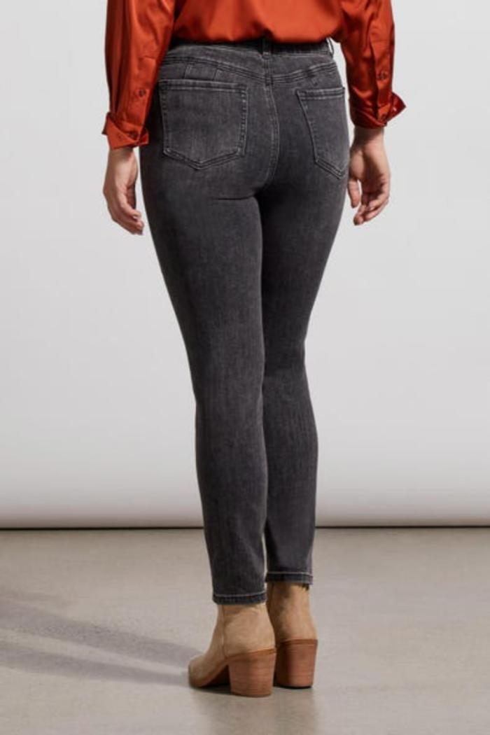 Sophia Slim Leg Curvy Ankle Jean- Stone Black Product Image