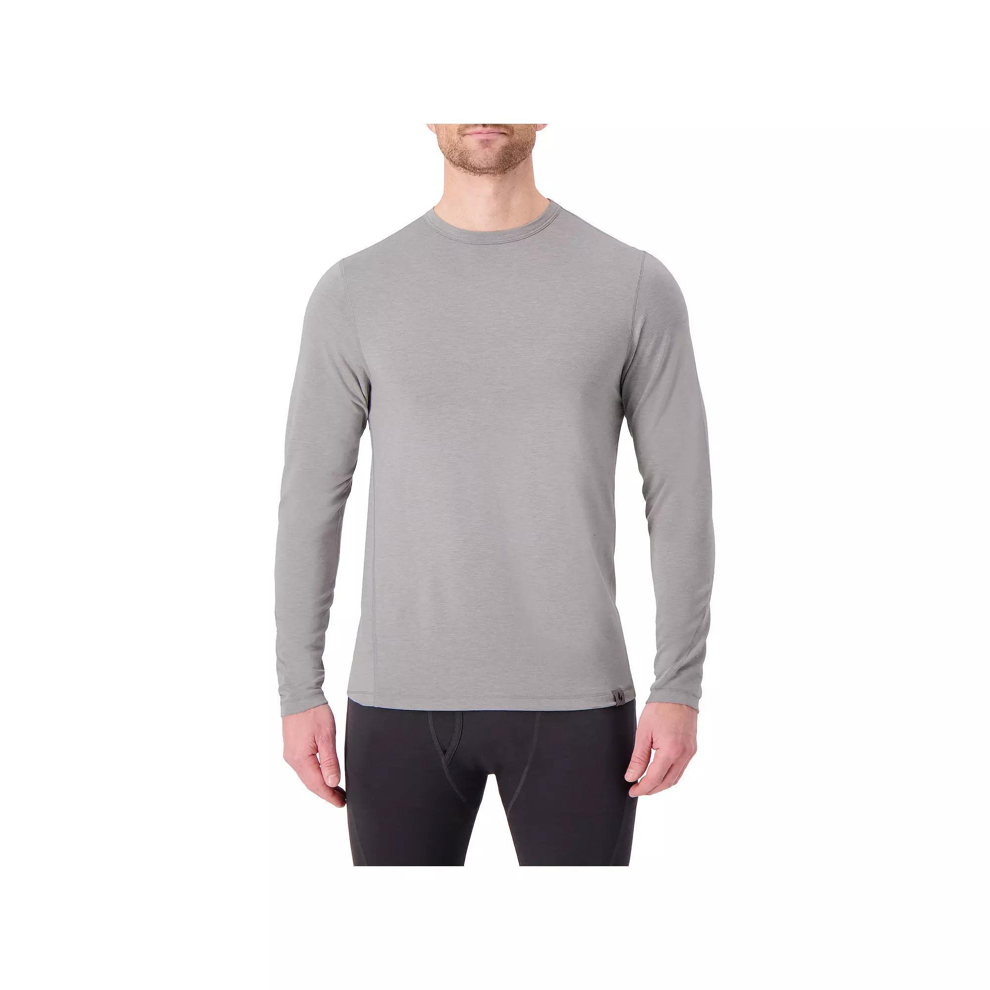 Men's Heat Holders Ceramic Infused Warm Baselayer Top, Size: Large, Silver Gray Product Image