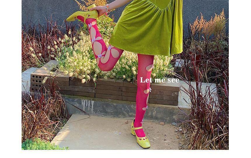 Cutout Bow Accent Tights Product Image