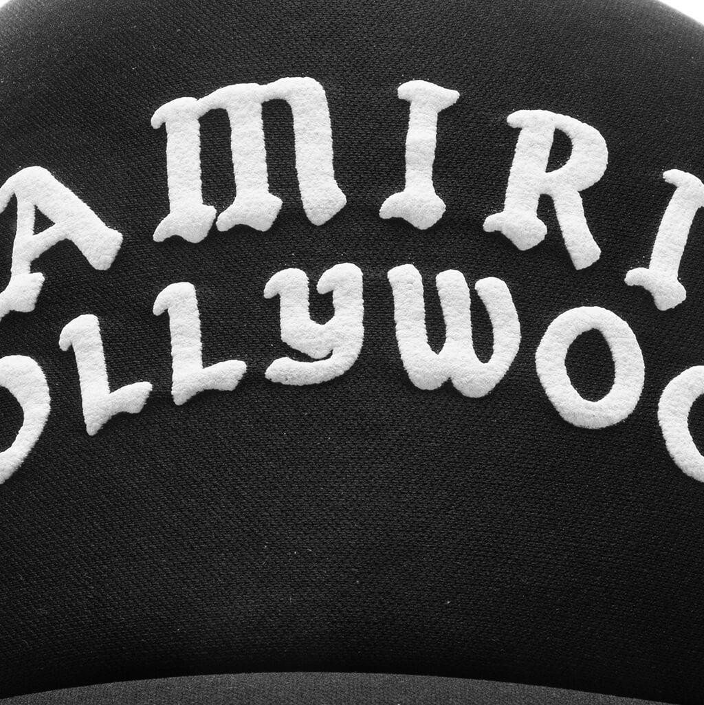 Amiri Hollywood Trucker Hat - Black/Black Male Product Image