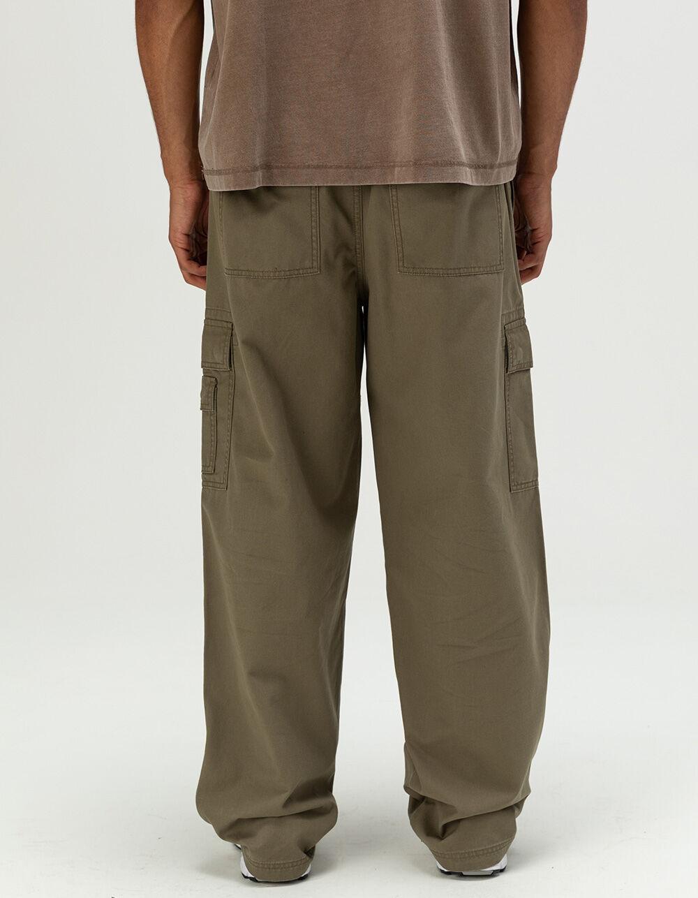RSQ Mens Baggy Pull On Cargo Pants - OLIVE Product Image