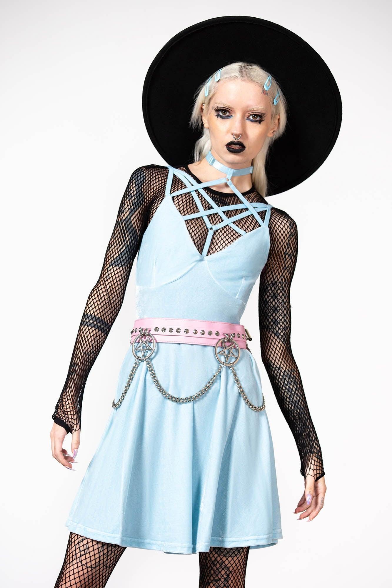 Magica Skater Dress [PASTEL BLUE] - Resurrect Female Product Image