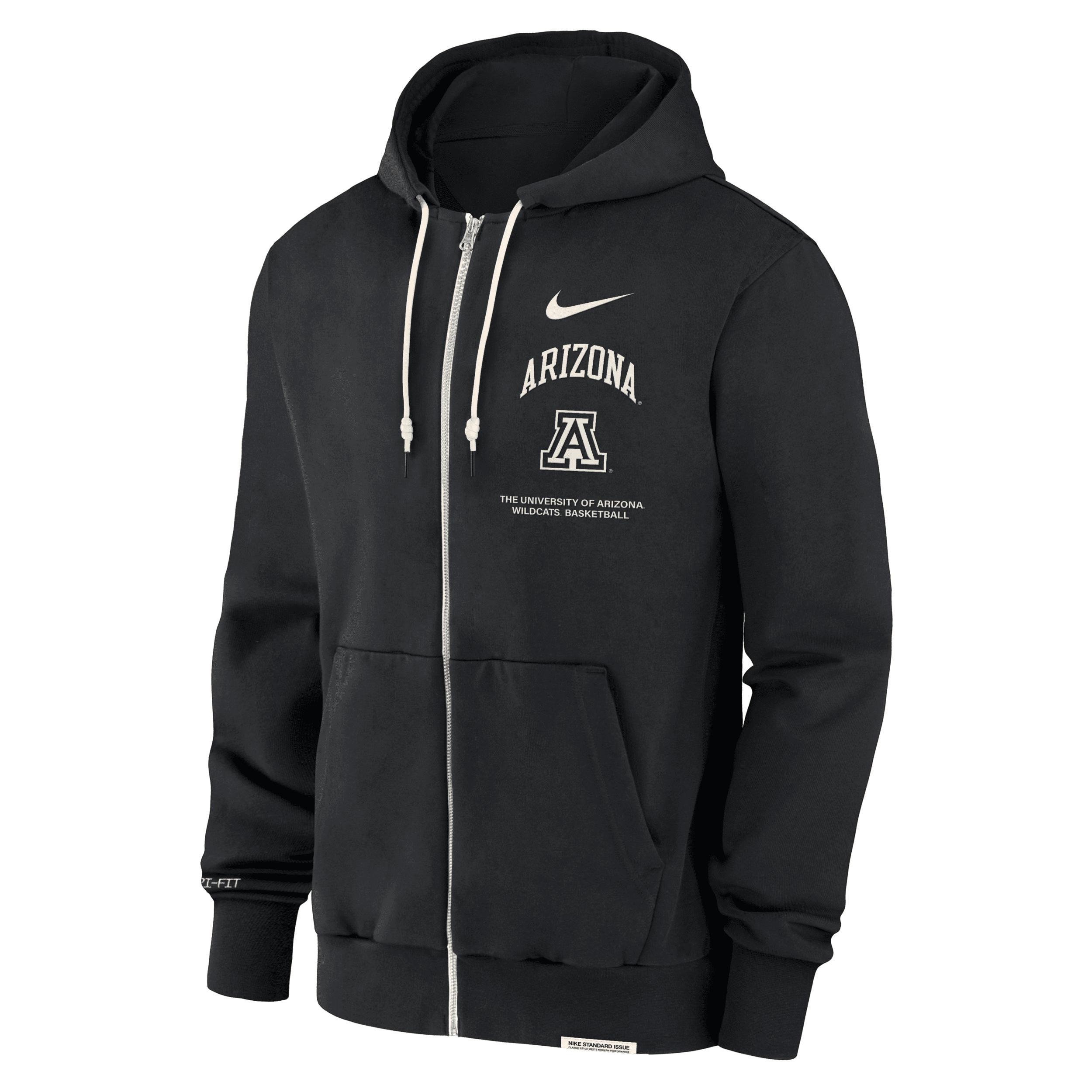 Men's Nike Black Arizona Wildcats On-Court Performance Full-Zip Hoodie, Size: XL Product Image