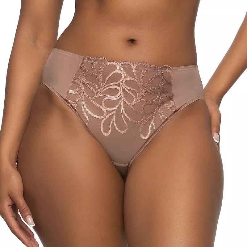 Women's Paramour by Felina Lotus Hi-Cut Brief Panty 635088, Size: Large, Pink Product Image