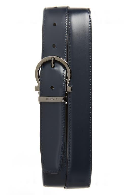 Mens Reversible Leather Gancio Belt Product Image