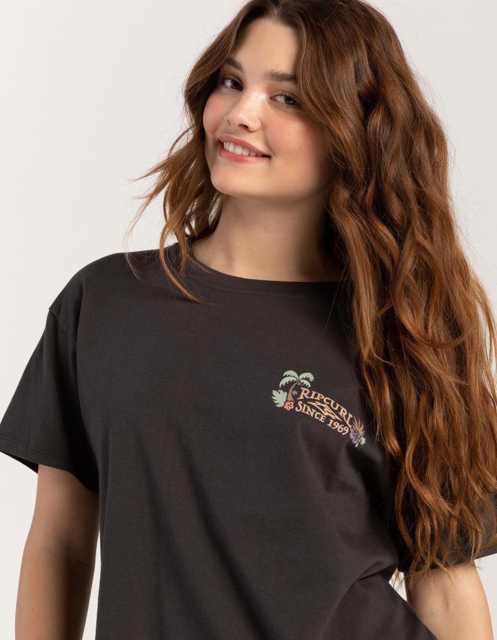 RIP CURL Tiki Tropics Womens Relaxed Tee - BONE Product Image