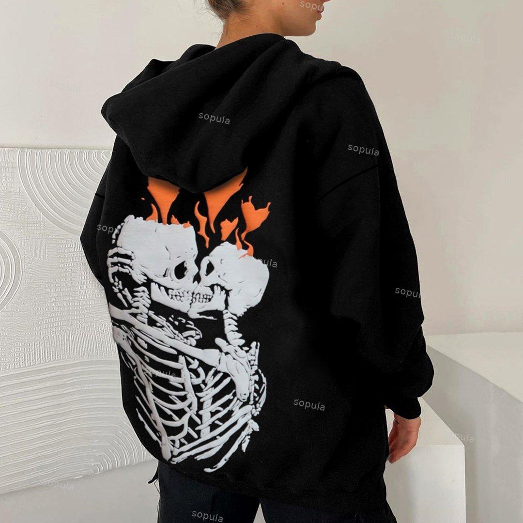 Sopula Til Death Do Us Part Puff Print Graphic Hoodie Product Image