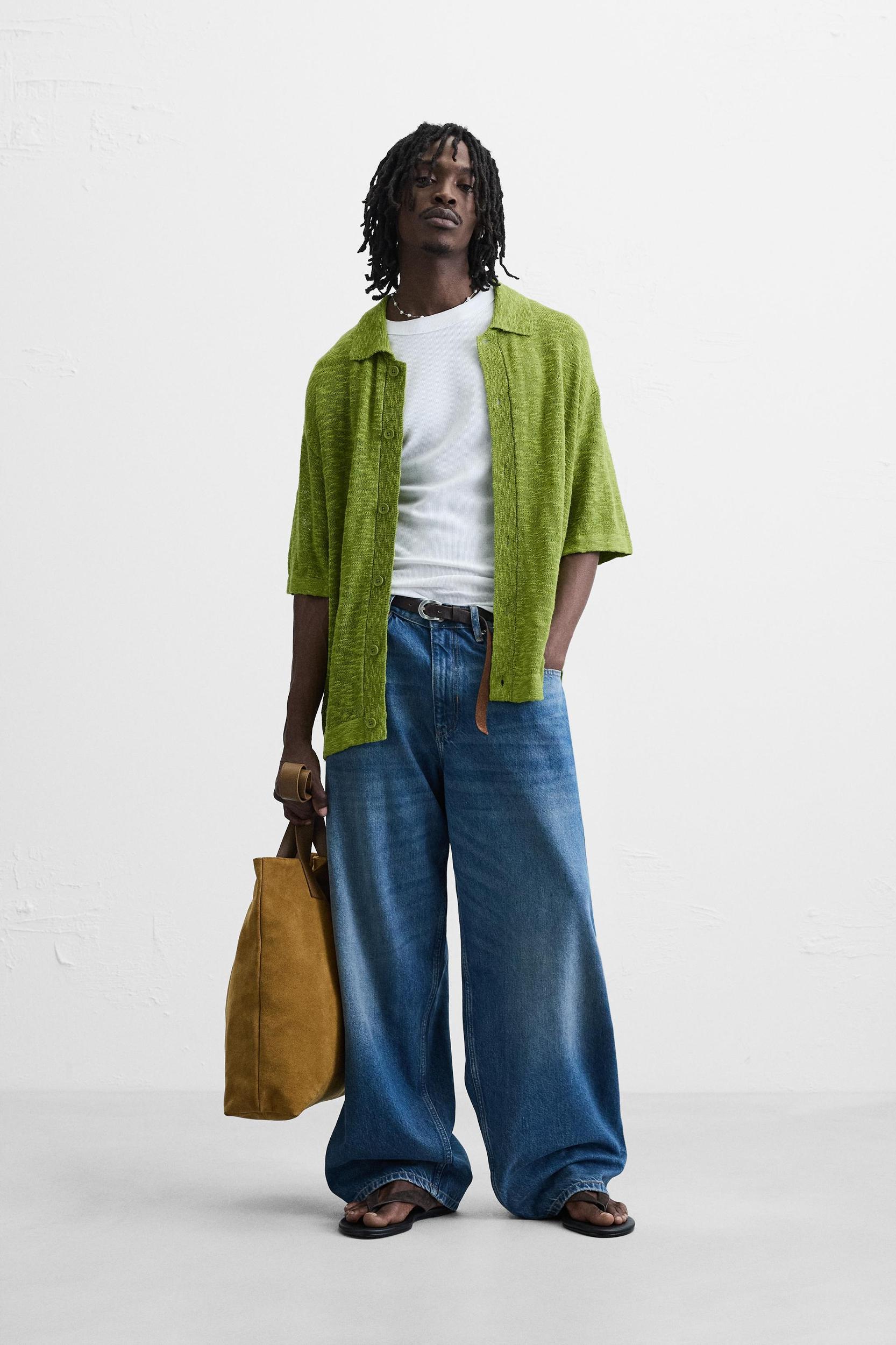SLUB KNIT SHIRT Product Image
