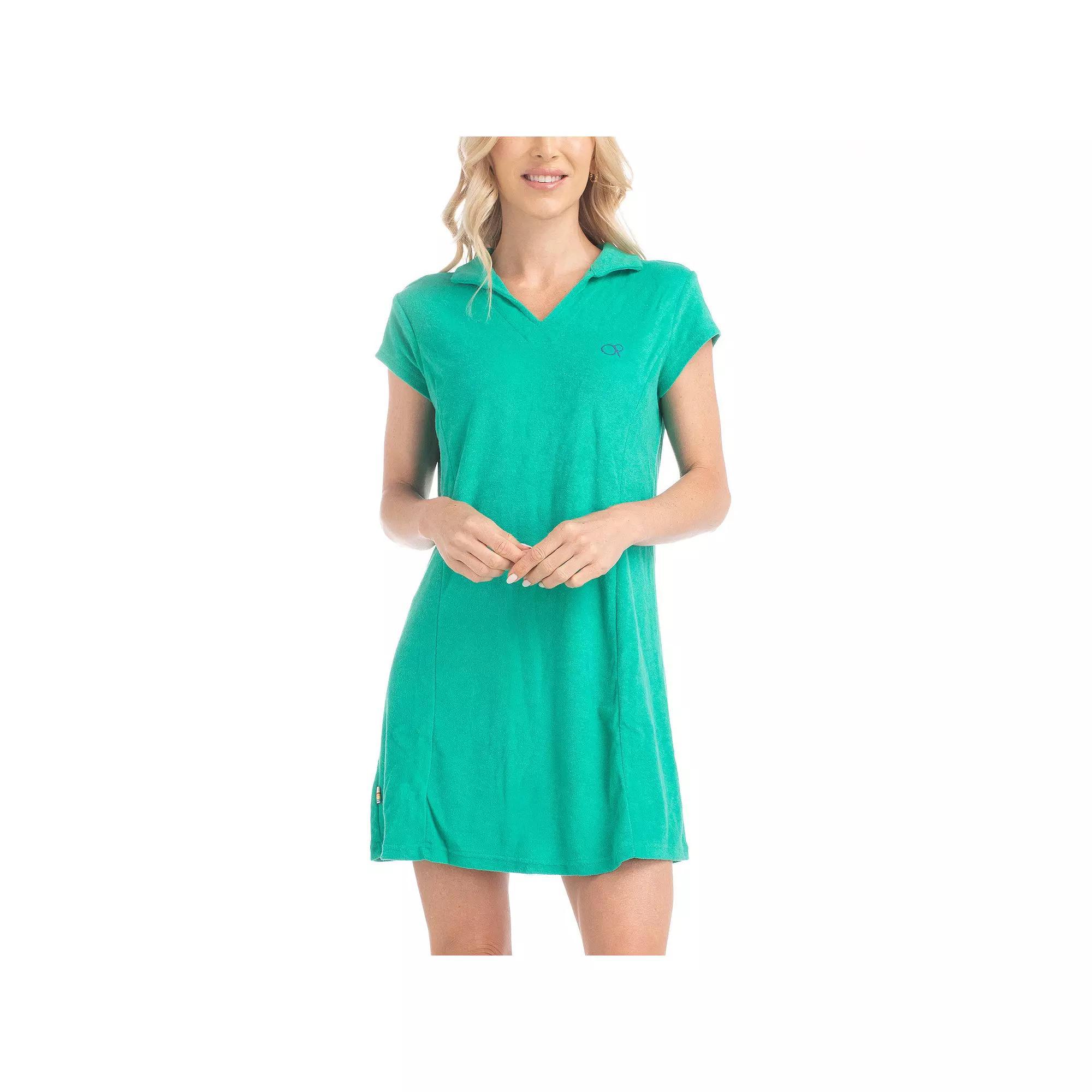 Women's Ocean Pacific® Sunset Chaser Lounge Mini Dress, Size: Large, Blue Product Image