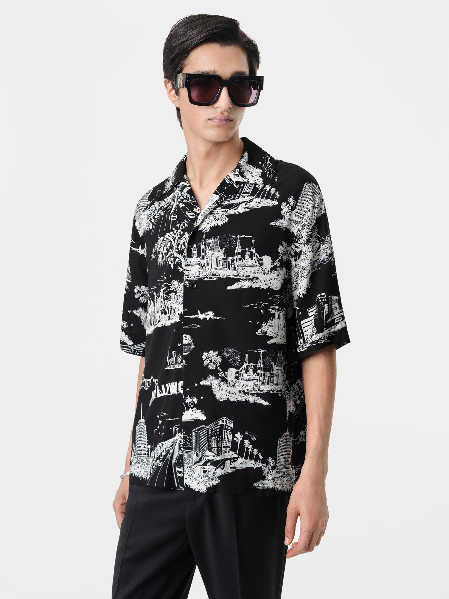LA LANDMARK CAMP SHIRT - Black Male Product Image
