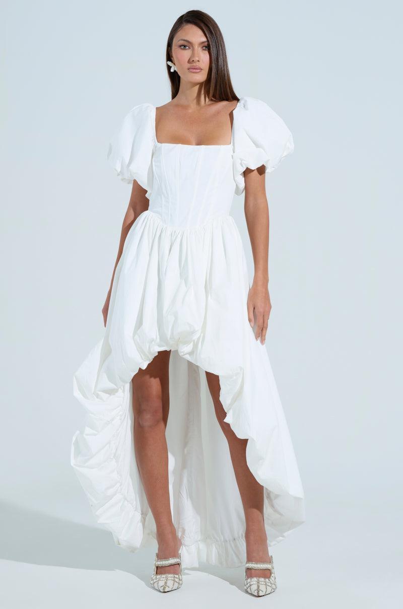 SOFIA POPLIN HIGH LOW MINI DRESS Product Image