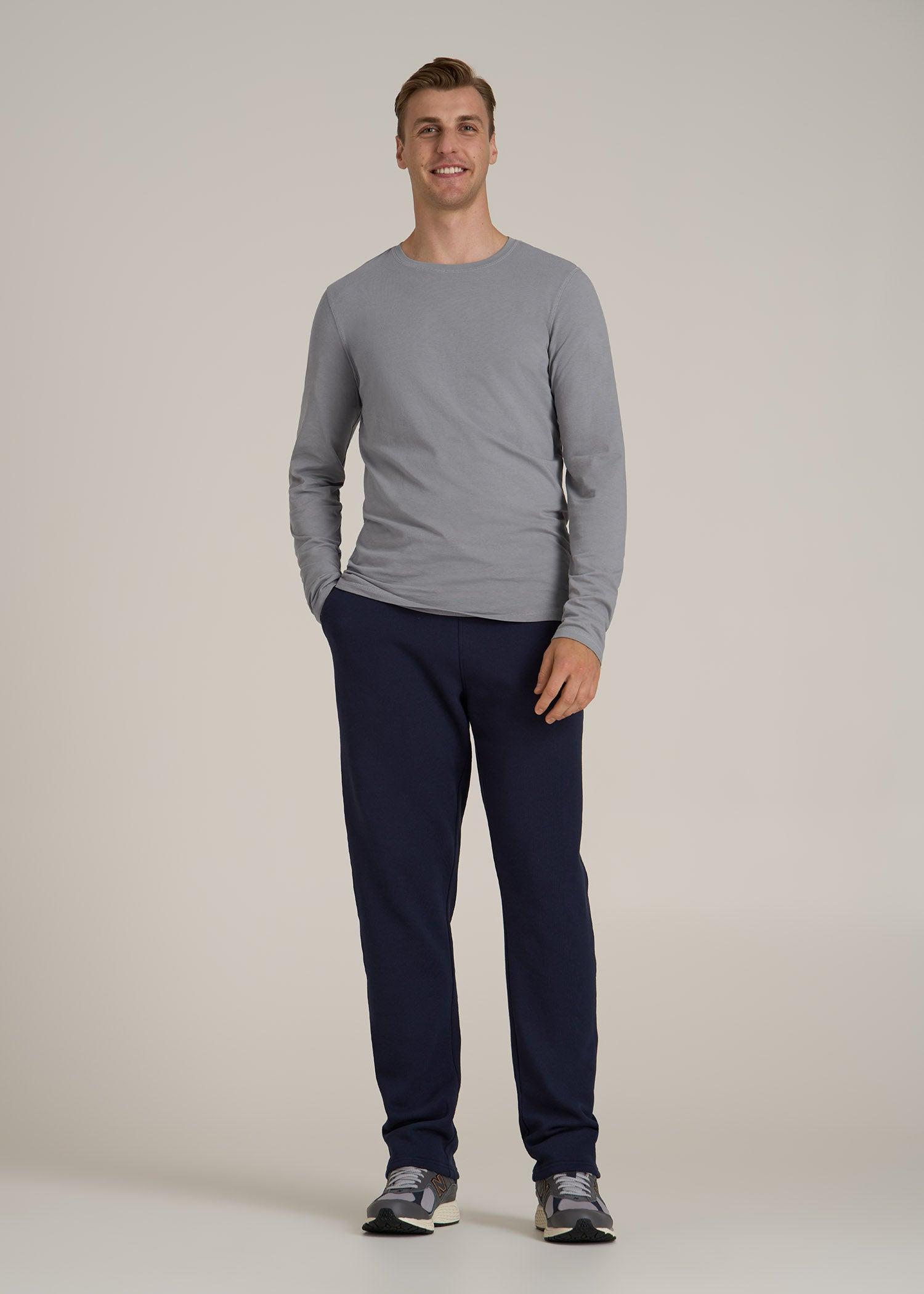 Wearever 2.0 Fleece Straight Leg Sweatpants for Tall Men in Evening Blue Product Image