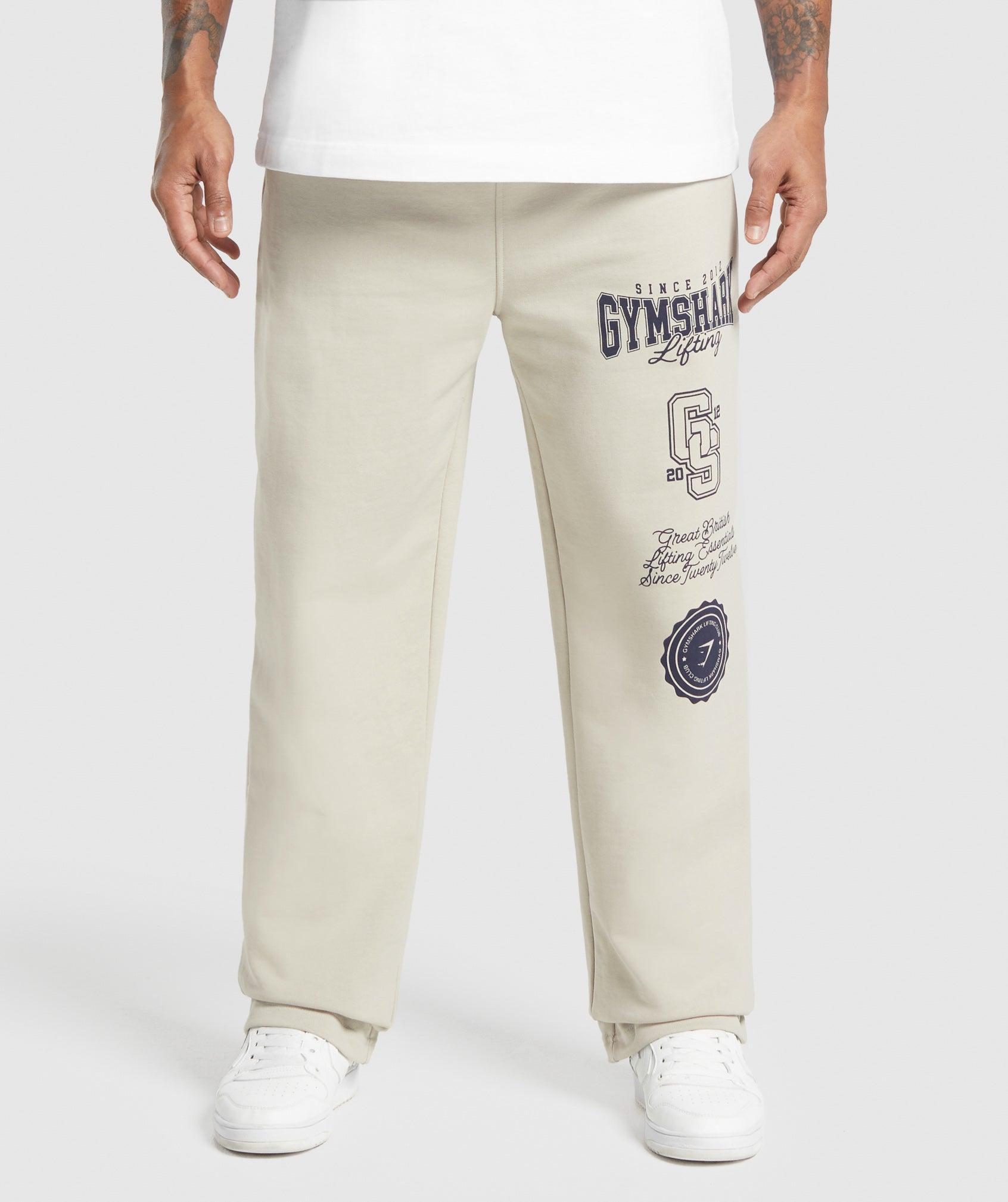 Gymshark Lifting Essentials Straight Leg Pant - Pebble Grey Male Product Image