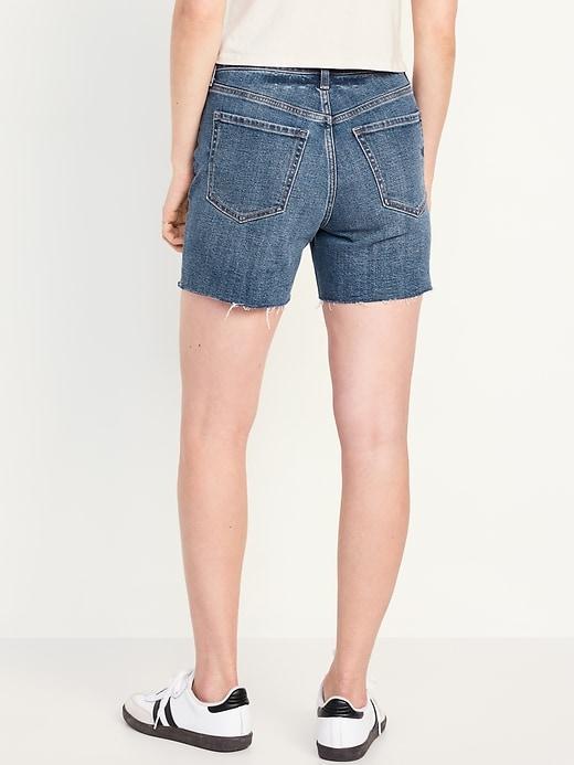 High-Waisted OG Jean Cut-Off Shorts -- 5-inch inseam Product Image
